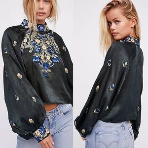 Free People Jessica embroidered blouse